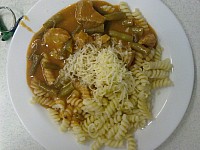 Recky gulas, testoviny